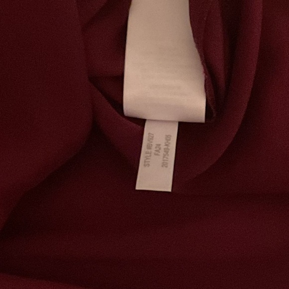 EUC J. Crew Drapey Satin Button Up Top Vintage Burgundy XXL customer return - Picture 11 of 12